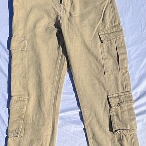 Womans Tan Cargo Pants